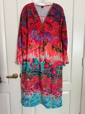 Vibrant Multicolor Floral Maxi Dress